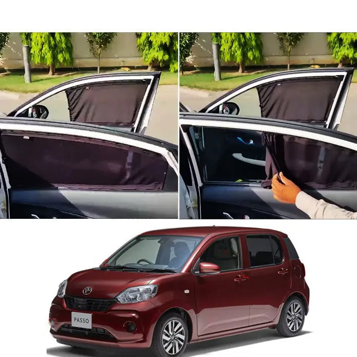 Sun-Shading Retractable Curtains For Toyota Passo (2016–2019) 1
