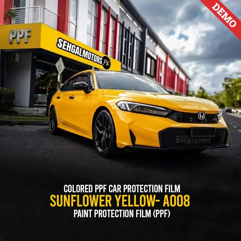 Sunflower Yellow Paint Protection Film (Ppf) – Bright Colored Ppf For Car Detailing 1