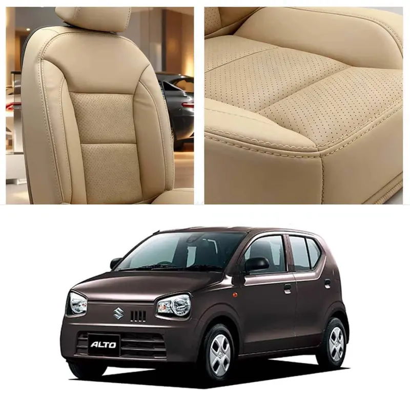 Suzuki Alto Breathable Beige Seat Covers 1