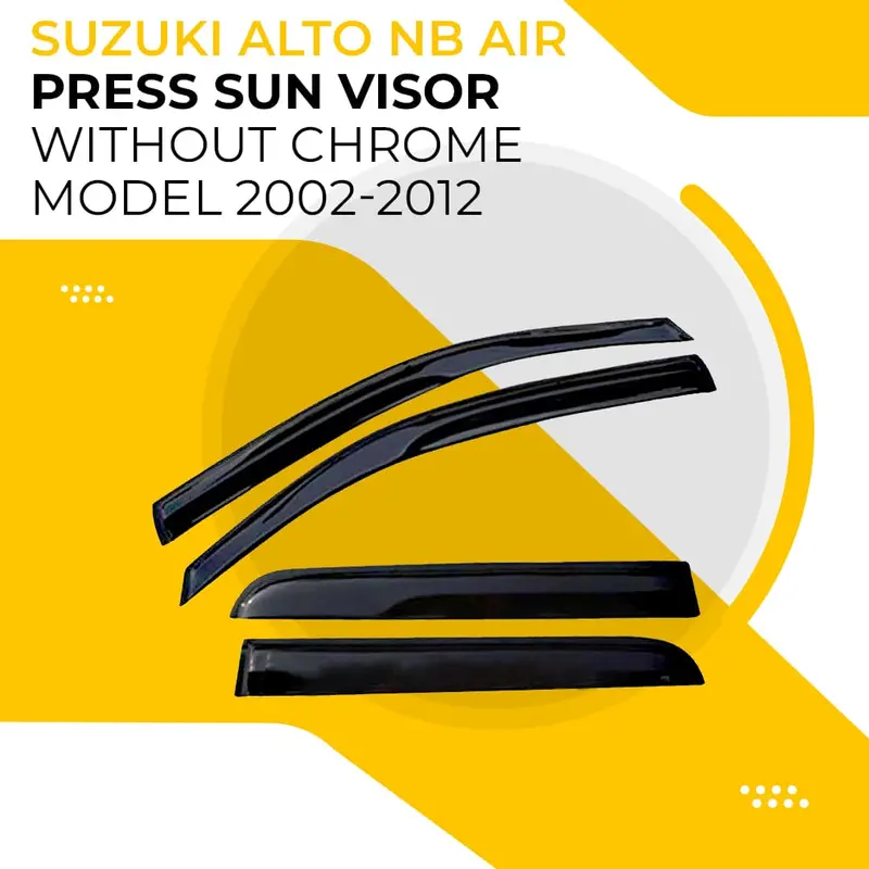 Suzuki Alto Nb Air-Press Sun Visor – Sleek Matte Black (2002–2012) 1