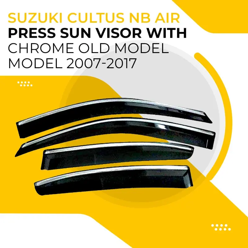 Suzuki Cultus Nb Air-Press Sun Visor – Chrome Finish (2007–2017) 1