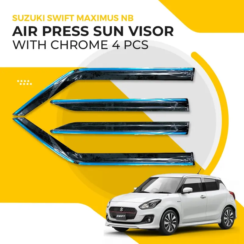 Suzuki Swift Nb Air-Press Sun Visor With Chrome Trim (2022–2024) 1