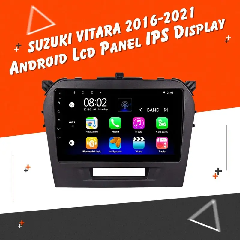 Suzuki Vitara Android Lcd Infotainment System – Black Screen (2016–2022) 1