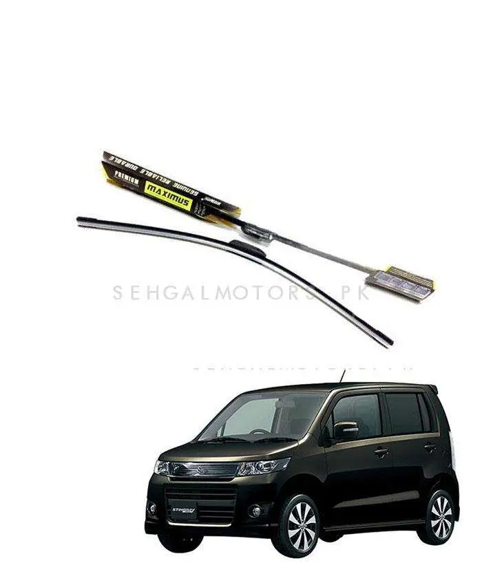 Suzuki Wagon R Maximus Premium Silicone Wiper Blades – Pair – All-Season Clarity & Quiet Operation 1