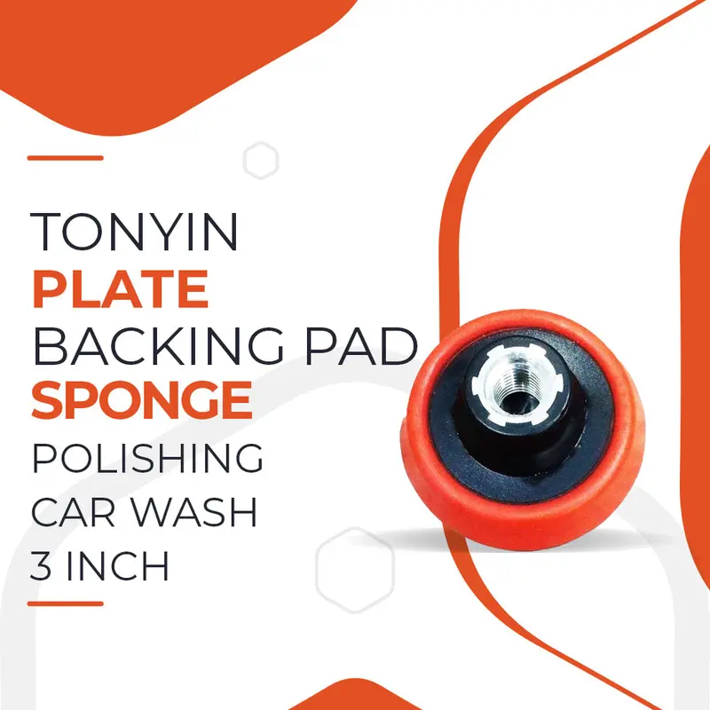 Tonyin 3-Inch Polishing Backing Pad – Foam Sponge Pad For Car Detailing & Waxing 1