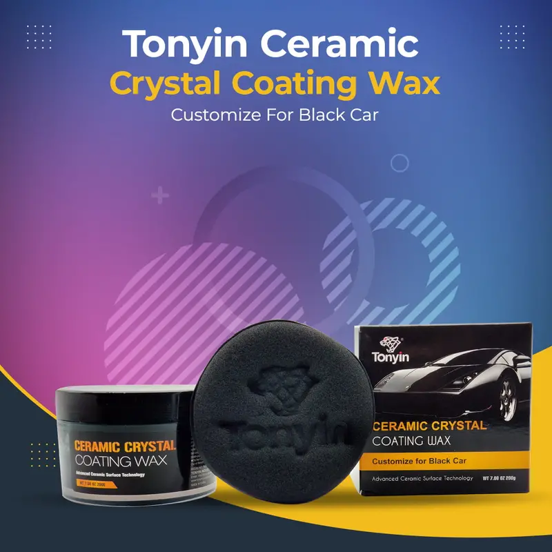 Tonyin Ceramic Crystal Coating Wax For Black Vehicles – 200 G 1
