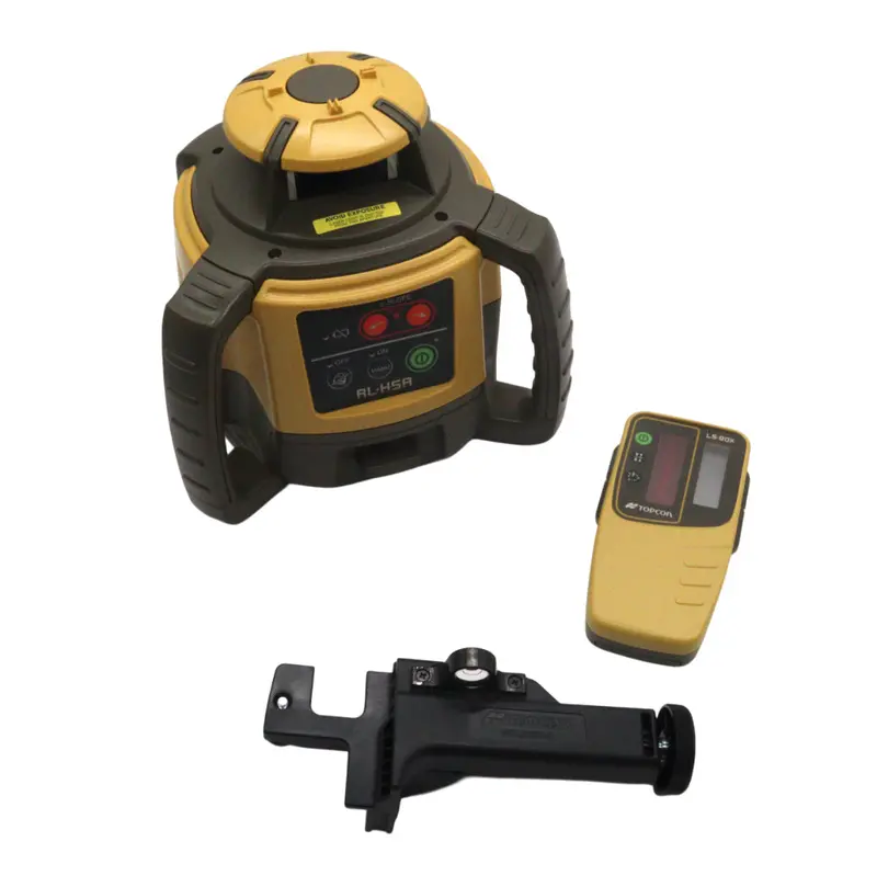 Topcon Rl-H5A Rotary Laser Level Kit – Includes Ls-80X Detector, Rechargeable Nimh Battery & Charger; 2600 Ft Range, ±1/16″ Accuracy At 100 Ft, Ip66-Rated For Grading & Excavation 1
