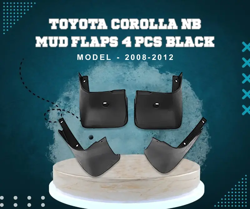 Toyota Corolla 2008–2012 Mud Guards – Set Of 4 All-Weather Splash Guards 1