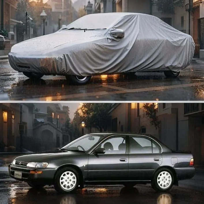 Toyota Corolla Maximus Non-Woven Car Cover (1991–1997) – Uv-Resistant & Waterproof Top Cover 1