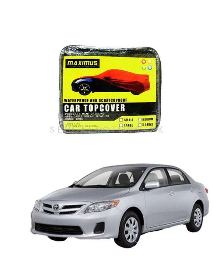Toyota Corolla Maximus Non-Woven Top Cover (2012–2014, Waterproof & Scratch Resistant, No Belt) 1
