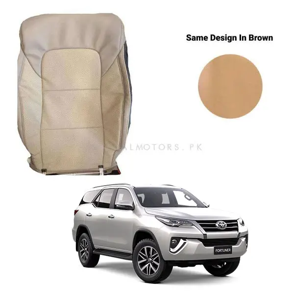 Toyota Fortuner Breathable Seat Covers – Premium Brown Fabric (2016–2024) 1