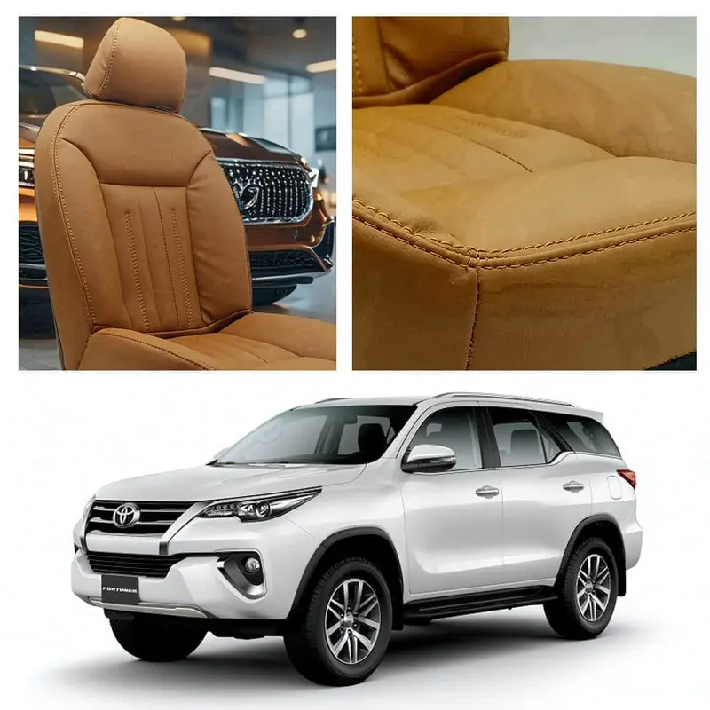 Toyota Fortuner Brown Seat Covers – Audi-Inspired Design For 2016–2021 Models 1