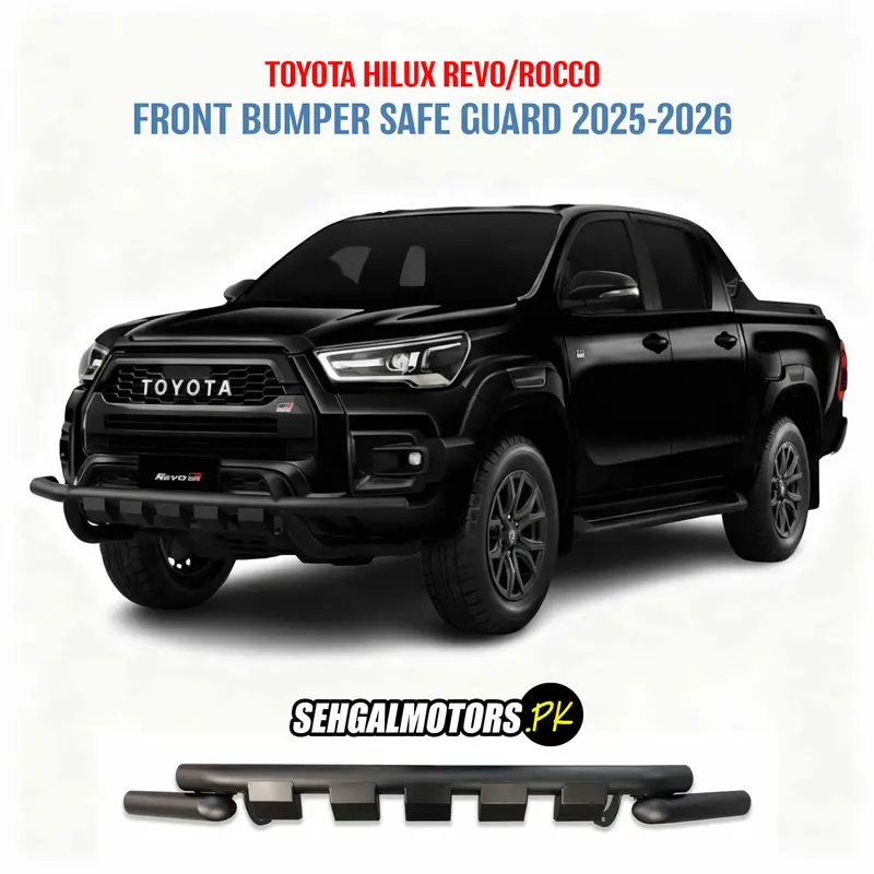 Toyota Hilux Revo/Rocco Front Bumper Guard – Dual-Tube Reinforced Protection For 2025–2026 1