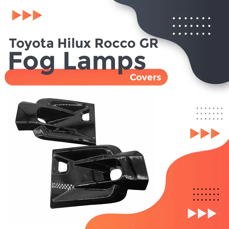 Toyota Hilux Rocco Gr Fog Lamp Covers – Compatible With 2022–2023 Models 1