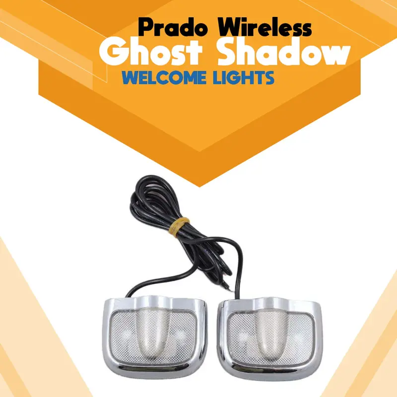 Toyota Prado Wireless Ghost Shadow Welcome Lights – Custom Logo Projectors (2-Pack) 1