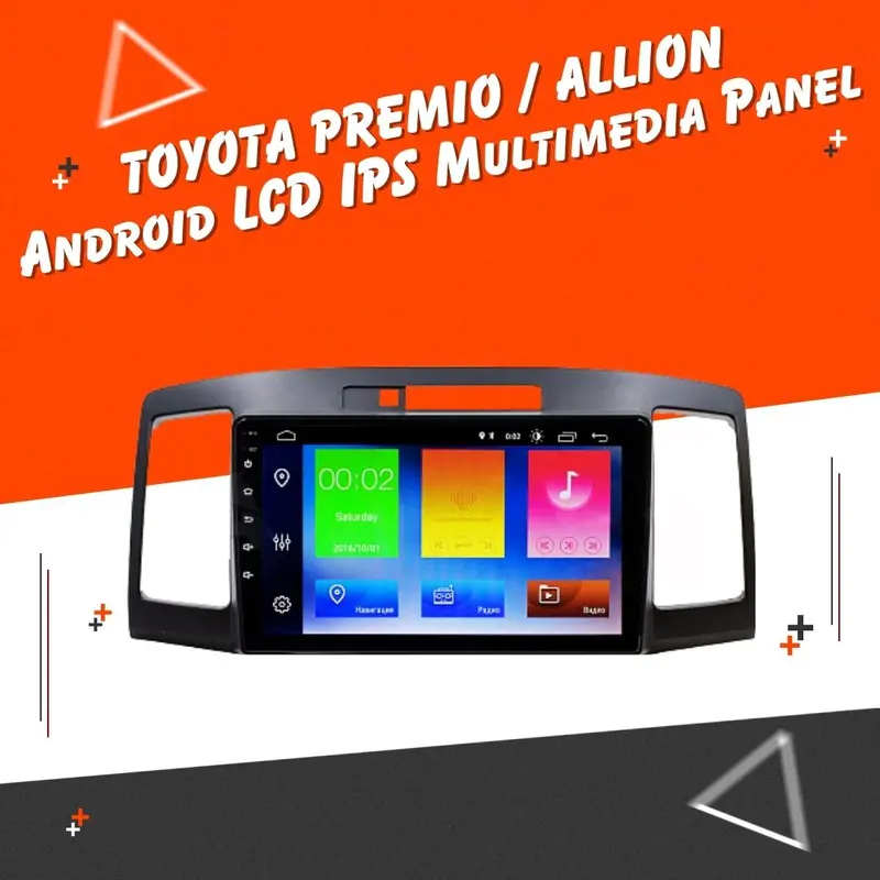 Toyota Premio & Allion Android Lcd Head Unit – 9-Inch Black Screen 1