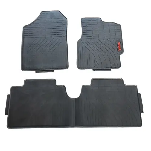 Toyota Vitz 2010–2017 Floor Mats – Black Pvc-Rubber All-Season Set 1
