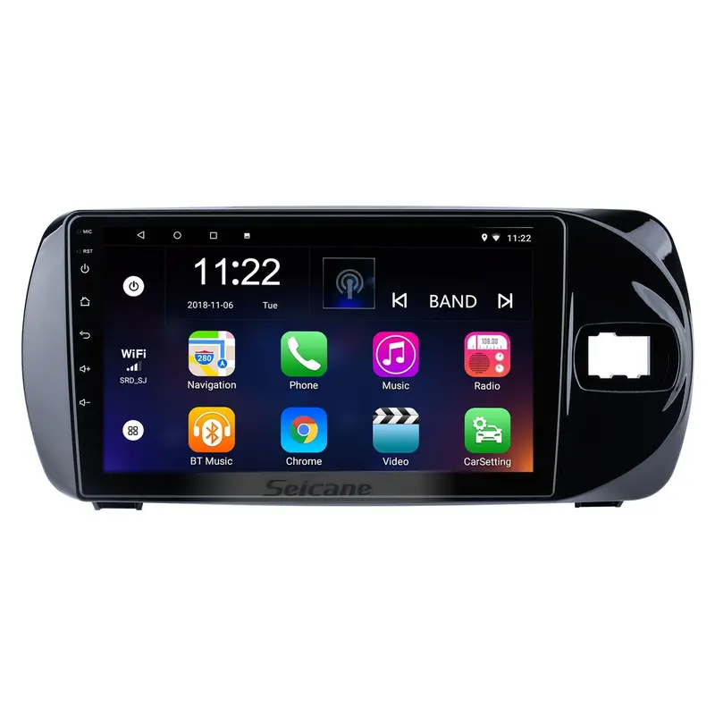 Toyota Vitz Android Lcd Head Unit – 9-Inch Touchscreen, Glossy Black Finish (2018–2024) 1