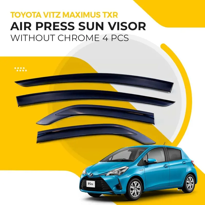 Toyota Vitz Txr Air-Press Sun Visor (No Chrome) – Compatible With 2014–2026 Models 1