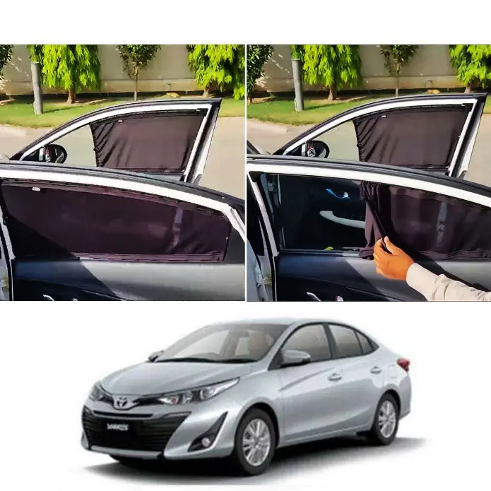 Toyota Yaris-Specific Retractable Sun Shade Curtains (2020–2024) 1