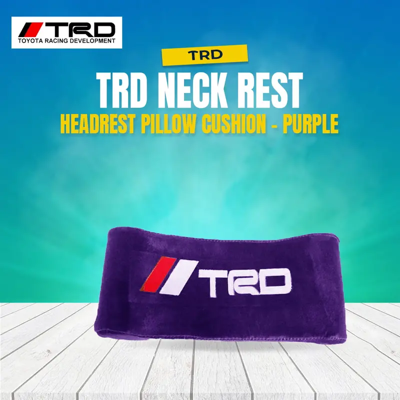 Trd Adjustable Neck Support Pillow – Purple Memory Foam Headrest Cushion 1