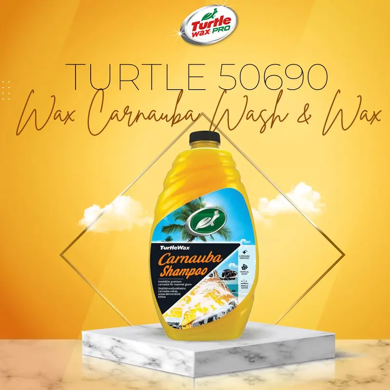 Turtle Carnauba Wash & Wax (50690) – 1.42 L Gloss-Boosting Cleanser With Natural Wax 1