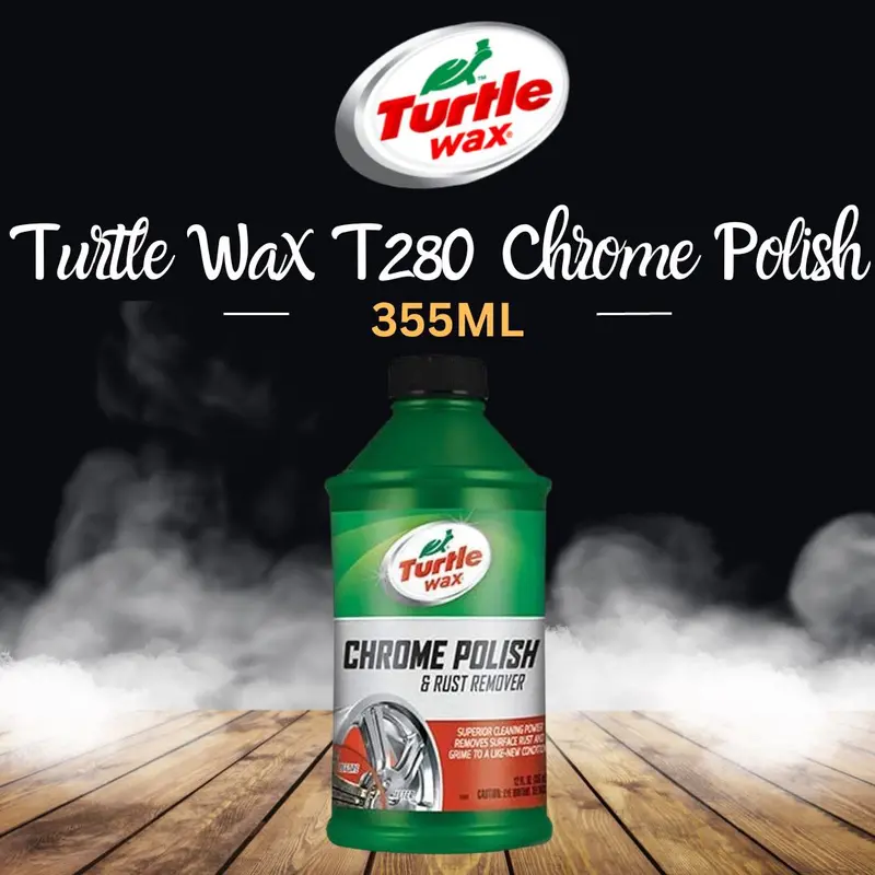 Turtle Chrome Polish (T280) – 355 Ml Brightening Agent For Polished Metal Surfaces 1