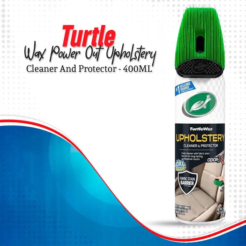 Turtle Power Out Upholstery Cleaner & Protector (T246) – 400 Ml Stain-Resistant Conditioning Formula 1