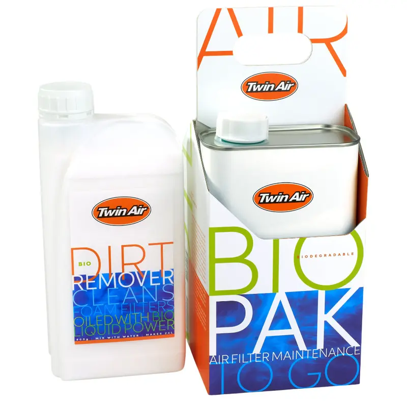 Twin Air Biopak Air Filter Maintenance Kit (1L Liquid Bio Power Oil) – Biodegradable Green Formula For Motocross & Powersports Foam Filters 1