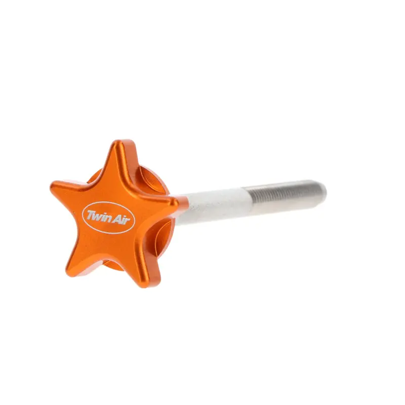 Twin Air Universal 70Mm Stainless Steel Air Filter Bolt – Ergonomic Star Design For Quick, Hand-Tightened Installation 1