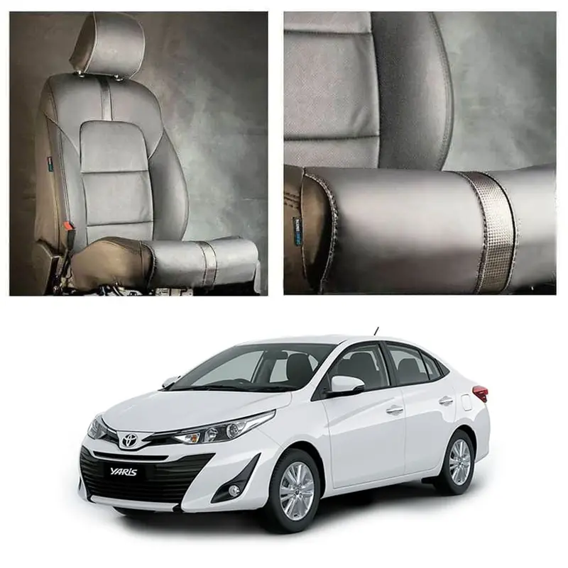 Type R–Inspired All-Black Seat Covers For Toyota Yaris (2020–2024) 1