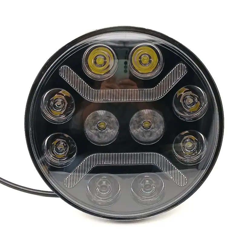 Universal 10-Led Round Projector Fog Light – Includes Drl Function For Cars & Motorcycles 1