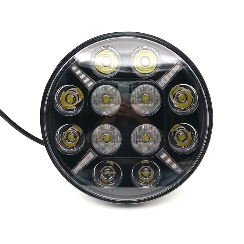 Universal 12-Led Round Fog Lamp – High-Intensity Spot Beam For Automotive & Motorcycle Use 1