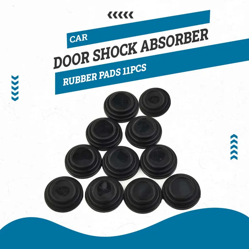 Universal Door Shock Absorber Rubber Pads Set – 11-Piece Noise-Reduction Kit 1