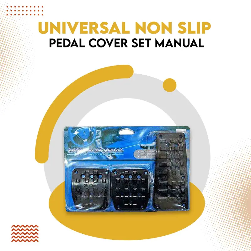 Universal Non-Slip Pedal Cover Set – Manual Transmission Footrest Enhancer 1