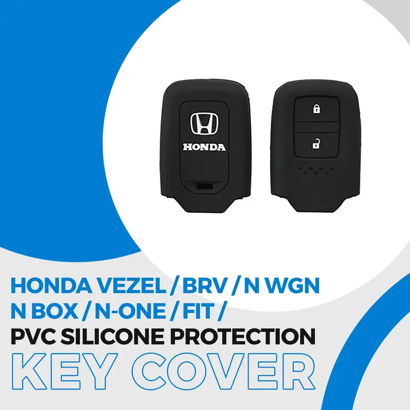 Universal Pvc-Silicone Key Cover For Honda Vezel, Br-V, N-Wgn, N-Box, N-One & Fit 1