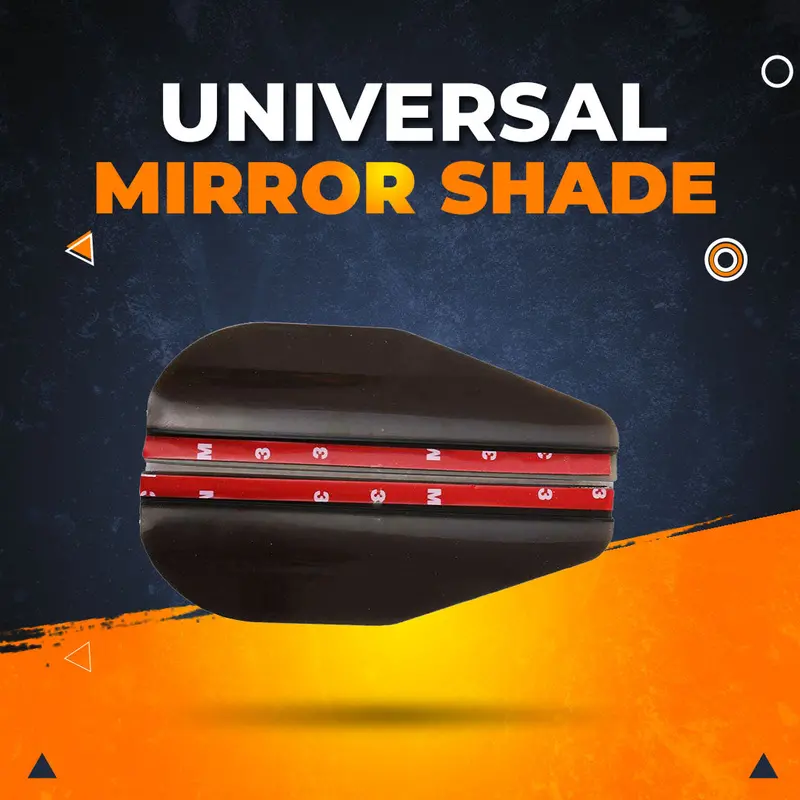 Universal Rain-Deflecting Side Mirror Visor Set – Pair For All Vehicles 1