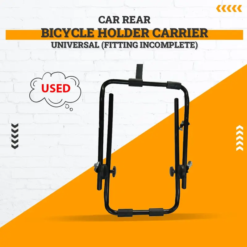 Universal Rear Bicycle Carrier – Previously Installed, Missing Hardware 1