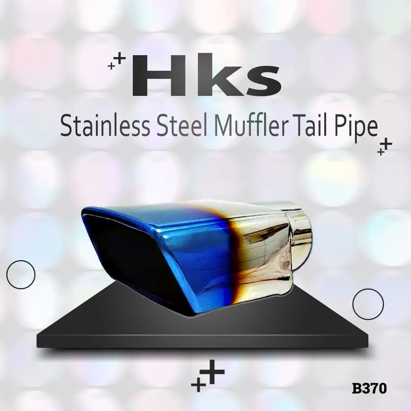 Universal Stainless Steel Exhaust Tail Pipe – Hks B370 Muffler Tip 1