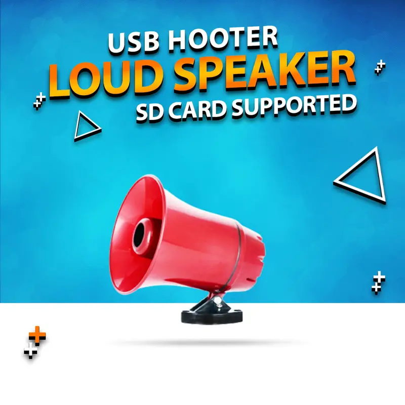Usb-Powered Horn Speaker With Sd Card Recording Function 1