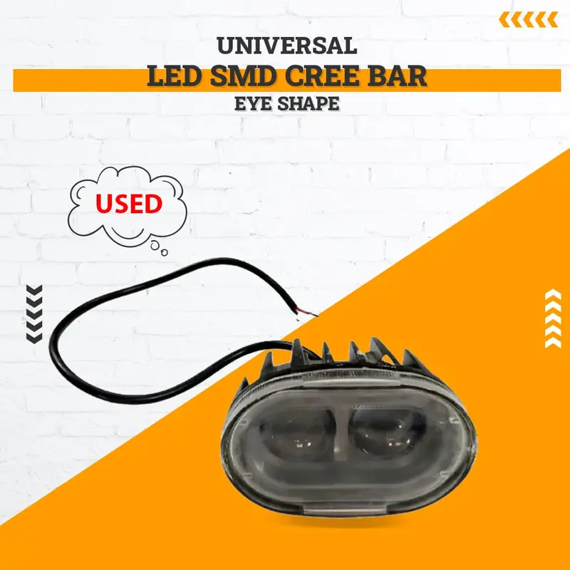 Vintage Universal Led Smd Cree Eye-Shaped Light Bar – Sold Individually, No Mounting Hardware 1