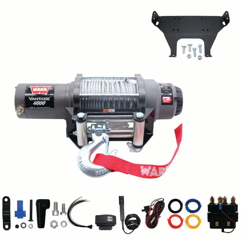 Warn 93790 Universal Winch Mount For Honda Pioneer 1000 Models – Black Powder-Coated Steel Bracket 1