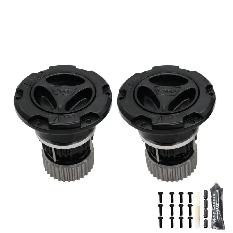 Warn 95060 Manual Locking Hubs – 35-Spline, Black Powder-Coated, Heavy-Duty All-Metal Set For Ford Super Duty (2005–2026) 1
