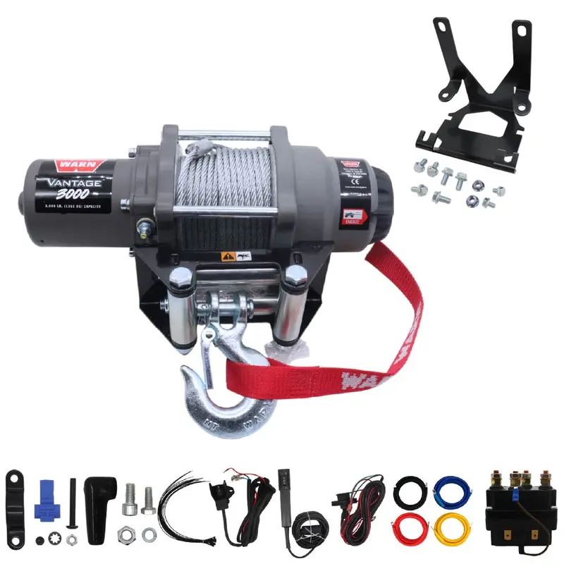 Warn Vantage 3000 Winch & Mount Kit For Honda Trx Foreman/Rancher/Rubicon (2014–2025) 1