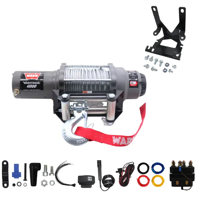Warn Vantage 4000 Winch & Mount Kit For Honda Trx Foreman/Rancher/Rubicon (2014–2025) 1