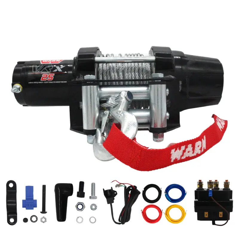 Warn Vrx 25 Powersport Winch – 2,500 Lb Steel-Rope Recovery Winch For Atvs & Utvs, All-Metal Gear Train & Weather-Resistant Design 1