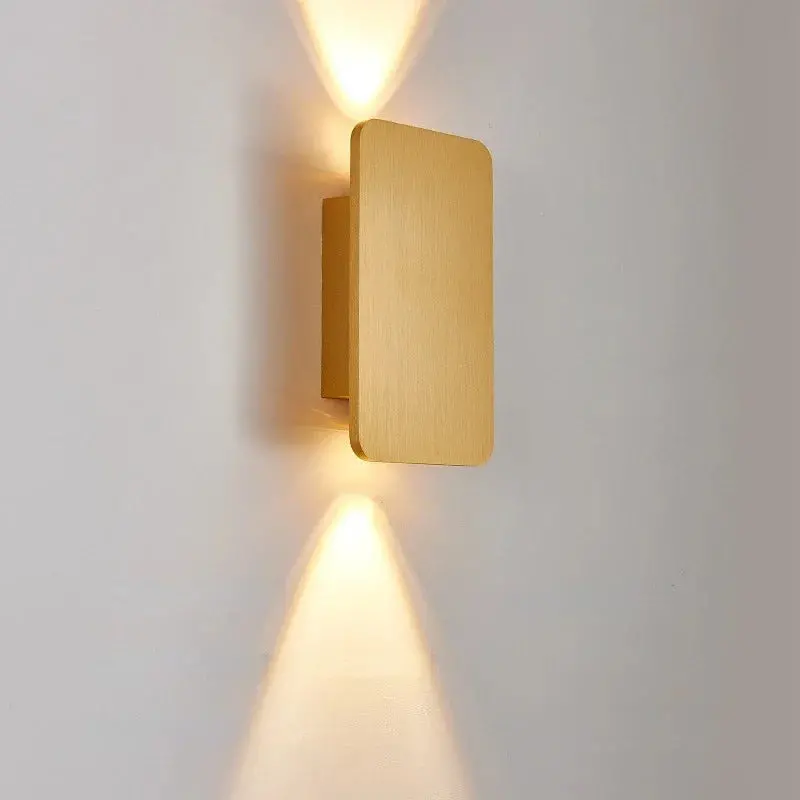 Wood-Grain Aluminum Wall Sconce – 6W Integrated Led, 3000K/6000K Options 1