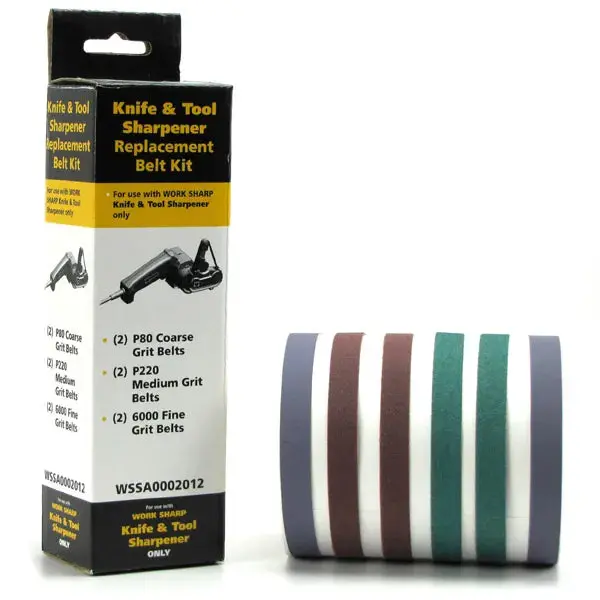 Work Sharp Replacement Belt Pack — 6-Piece Mixed-Grit Set (For Wskts) 1
