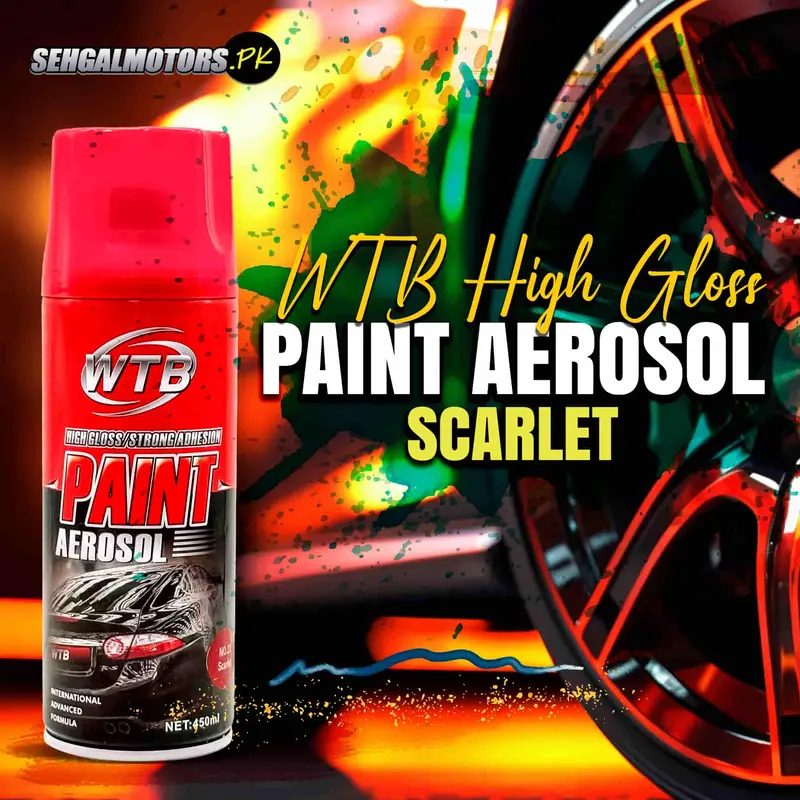Wtb Scarlet High-Gloss Automotive Paint Aerosol 1
