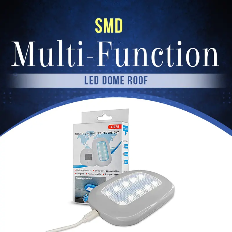 Y-975 Smd Led Dome Light – Slim Universal Interior Roof Lamp 1